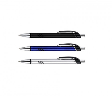 Pix plastic cu mecanism si grip negru, mina tip parker No. 2331