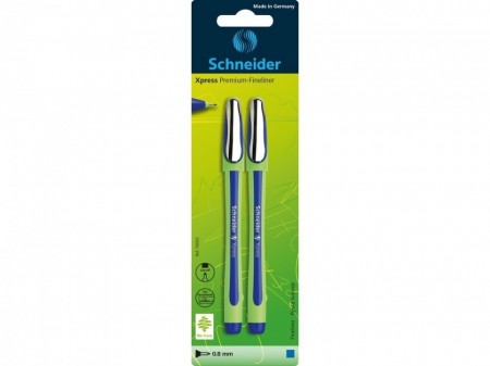 Set 2 x Fineliner Xpress 0.8 Schneider Albastru