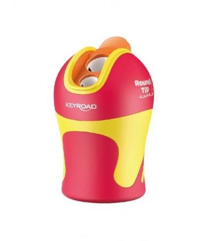 Ascutitoare dubla, KEYROAD Round Tip Pentru Creioane Colorate, cu rezervor