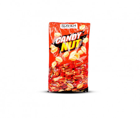 Caramele moi cu arahide in glazura de ciocolata Roshen Candy Nut, 1kg