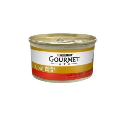 Hrana umeda pentru pisici Gourmet Gold Mousse cu Vita, 85 g