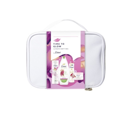 Set cadou Dove: Gel de dus Dove Glowing, 225 ml + deodorant Dove Pomegranate, 150 ml + lotiune de corp Dove Glowing Care, 250 ml + Scrub Dove Pomegranate 225ml + geanta cadou - Img 2