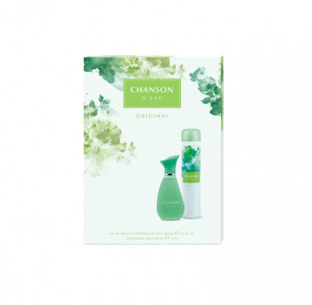 Set Caseta cadou Chanson D'Eau, Apa de Toaleta, 100 ml + Deodorant, 200 ml