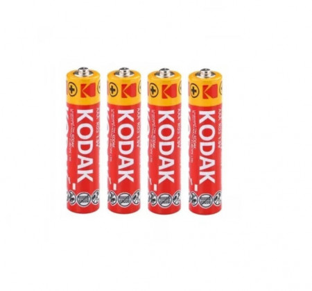 Baterii KODAK Super Heavy Duty ZINC, R3, AAA, 4 bucati/set
