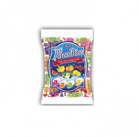 Caramele umplute cu aroma de fructe, Mert Paradise, 800g