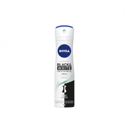 Deodorant Antiperspirant Nivea Invisible for Black &amp; White Silky Smooth, 150 ml - Img 7