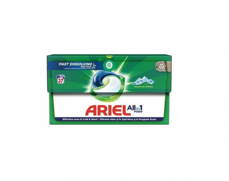 Detergent capsule ARIEL All In 1 Pods Mountain Spring, 37 spalari