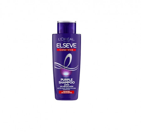 Sampon L'Oreal Paris Elseve Color Vive Purple pentru par blond, 200 ml