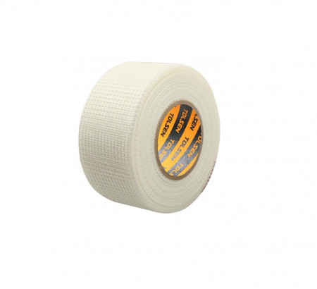 Banda pentru imbinare Rigips din fibra de sticla auto-adeziva 48 mm x 45m, Tolsen