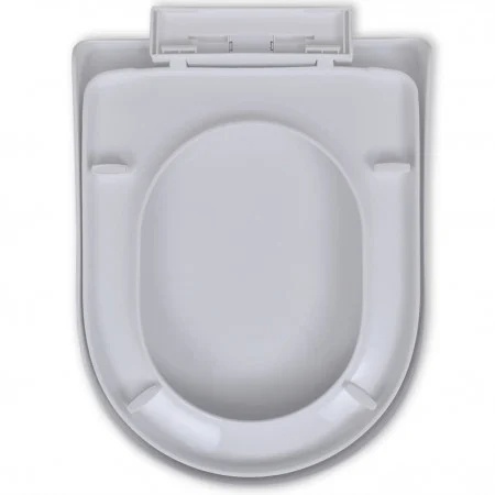 Capac WC alb cu amortizor SAVA RONA, dimensiune universala, sezut comfortabil, Duroplast, antibacterian - Img 5