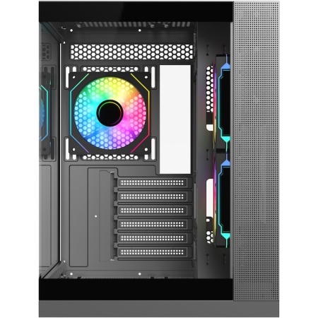 Carcasa gaming Serioux Shadow, Middle Tower, ATX, fara sursa cu 4 colere - Img 2