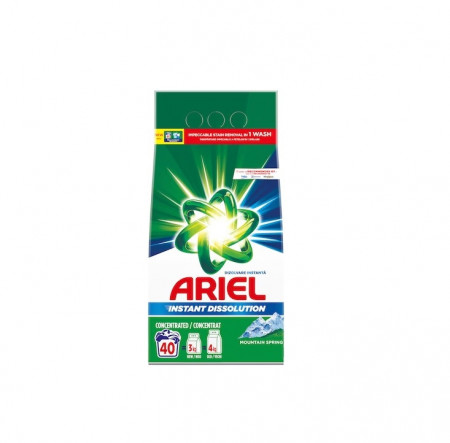 Detergent automat Ariel Mountain Spring, 40 spalari, 3 Kg