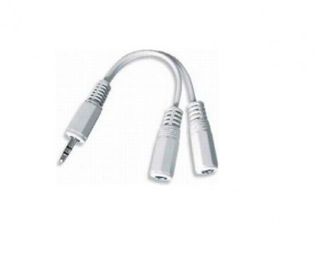 CABLU audio GEMBIRD Splitter stereo 1 x 3.5 mm jack T la 2 x 3.5 mm jack M, 10cm