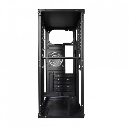 Carcasa Spacer office CHRONOS Middle Tower, ATX, fara sursa, USB 3.0 x 2, USB Type C x 1, HD Audio - Img 4