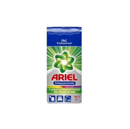 Detergent de rufe pudra Ariel Professional Color, automat, dur cu petele, 10 kg, 67 de spalari