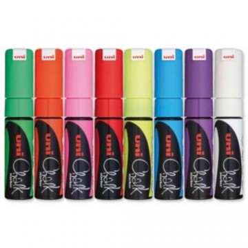 Marker creta UNI Chalk PWE-8K, non-permanent pentru Tabla Neagra