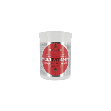 Masca de par cu extrcat de Ginseng si Unt de Shea, Kallos, Multivitamin, 1000 ml