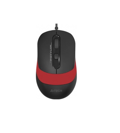 Mouse A4TECH FM10 cu fir USB optic, 1600 dpi, 4 butoane, Red