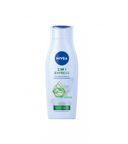 Sampon si Balsam Nivea 2-in1 Express cu aloe vera pentru toate tipurile de par, 400 ml