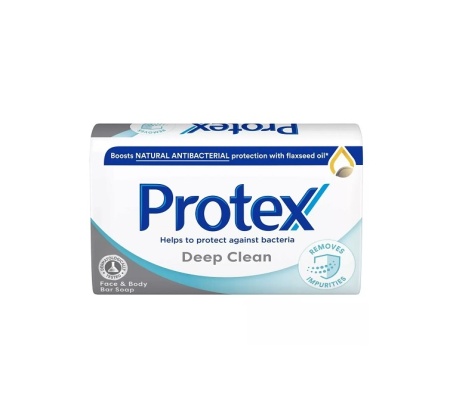 Sapun solid Protex Deep Clean cu ingredient natural antibacterian, 90 g
