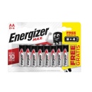 Baterii Alkaline Energizer Max AA, 12 buc/set