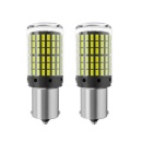 Bec LED Canbus 1156/BA15S P21W, 3014 SMD, 144 LED-uri, Day light, Consum Redus, Durata 50.000 Ore, 2 buc/set