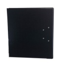 Biblioraft A4, plastifiat PP/paper, margine metalica, 75 mm, Optima Budget - negru - Img 2