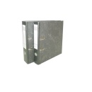 Biblioraft marmorat cu margine metalica A4, 50mm