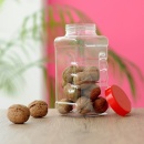 Borcan patrat din plastic cu capac 63 mm, 1L - Img 2