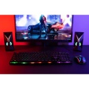 Boxe Gaming 2.1 SPACER HURRICANE, RMS 14W, bluetooth, telecomanda wireless, 17 x LED, USB/SD/AUX/radio FM - Img 5
