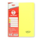 Caiet A4 200 file 5 copertă plastic spiră DACO in stoc - Img 4