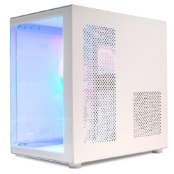 Carcasa gaming Spacer Aquarium White Mini Tower, sticla securizata, 3 x ARGB, Cooler USB 3.0 x 1 - Img 5