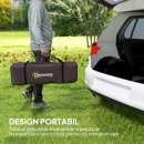 Cort de camping pentru 2-4 persoane, Impermeabil cu uși duble 360x250x130 cm - Img 9