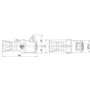 Cupla conector Priza Industriala Ip44 3P+N+E 32A 400V 6H GW62020H - Gewiss - Img 2