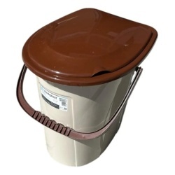 Galeata WC Portabil cu capac din plastic 24l - Img 3