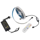 Kit Banda Led 5m RGB cu Bluetooth + Telecomanda Led 5050 IP65 - Img 2