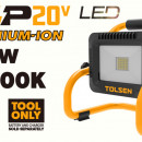 Lampa de lucru cu LED cu acumulator Li-ion, 20W, 6500K, MP20V, acumulator neinclus - Img 2
