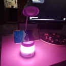 Lampa LED de birou pentru copii, 4 tipuri de lumina, model lumina floare, roz - Img 7