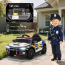 Masina electrica Police pentru copii 3-5 ani, telecomanda, 12V - Img 3