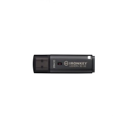 Memorie USB Kingston IronKey Locker+ 50 G2 256 GB, USB Type-A, Negru