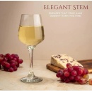 Pahare cu picior pentru vin alb Uniglass King, 280ml, 6 buc/set - Img 2