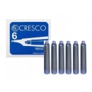 Patroane cerneala scurte CRESCO albastre 6 bucati/set