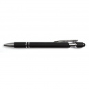 Pix metalic negru cu buton touchscreen, cu mecanism, accesorii metalice si mina tip parker