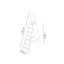 Scara din aluminiu pliabila cu 7 trepte, max 125 kg - Img 3