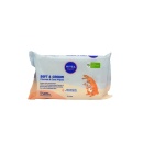 Servetele umede pentru bebelusi Nivea Baby Soft Cream Cleanse Care, 57 buc