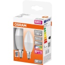 Set 2 becuri cu telecomanda Led Rgb Osram, E14, 4,5W, 470 lumeni, lumina rgb, 25.000 ore