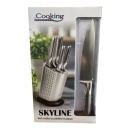 Set 6 cutite bucatarie inox plus suport Heinner Skyline - Img 5