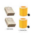 Set accesorii pentru Karcher WD3, 2 filtre de aer si 10 saci
