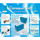Stampila Xstamper QuiX - Q14, dreptunghiulara, 14 x 60mm - tus negru - Img 2