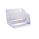 Suport plastic pentru 2 seturi carti de vizita